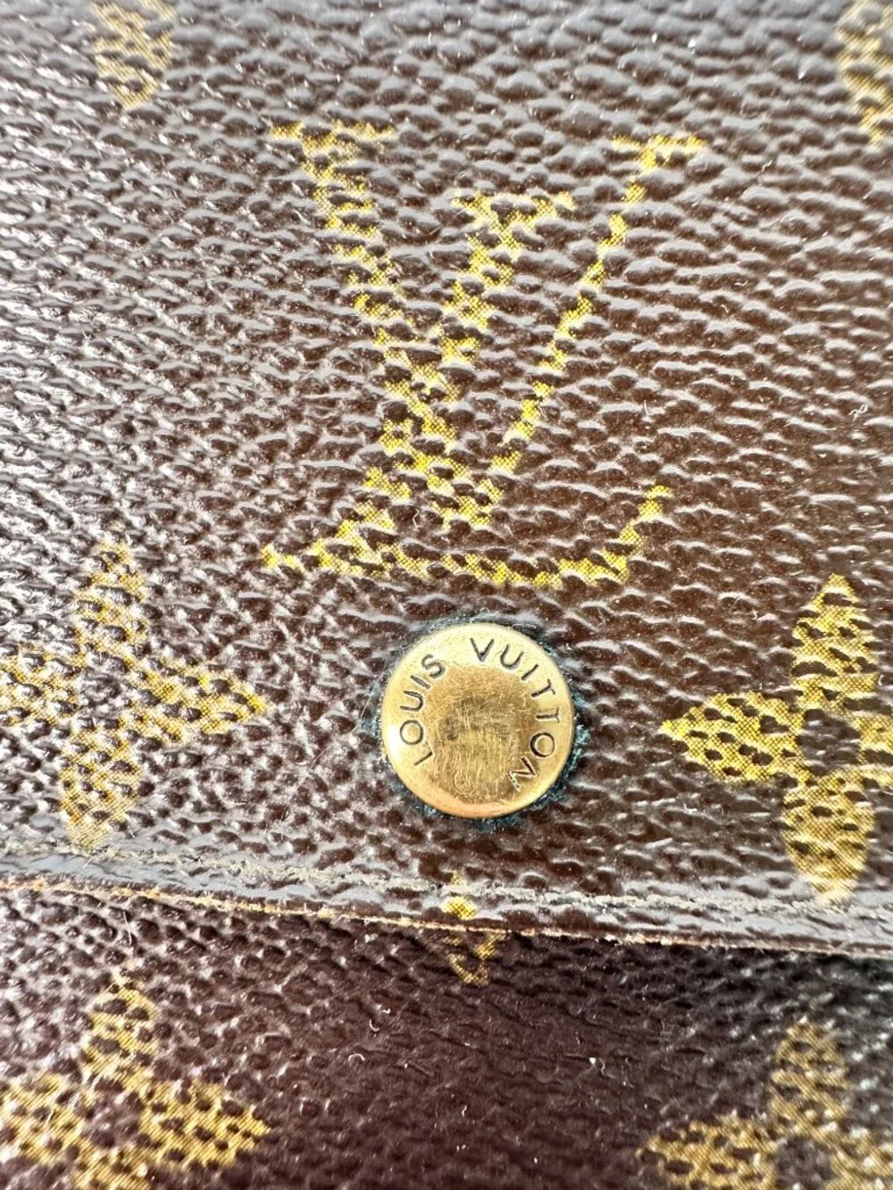 Louis Vuitton Malletier Wallet Brown Leather LV Monogram